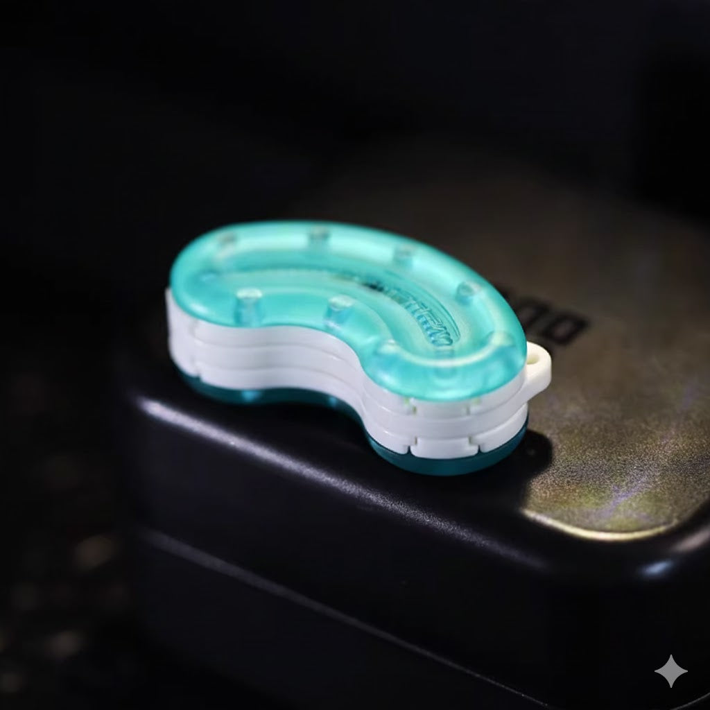 Mechanical cashew nut - card pushing