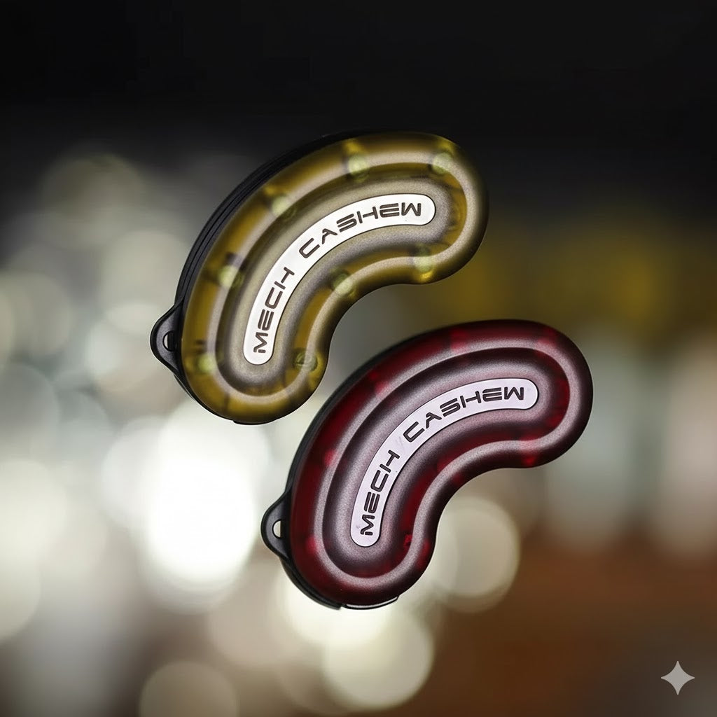 Mechanical cashew nut - card pushing