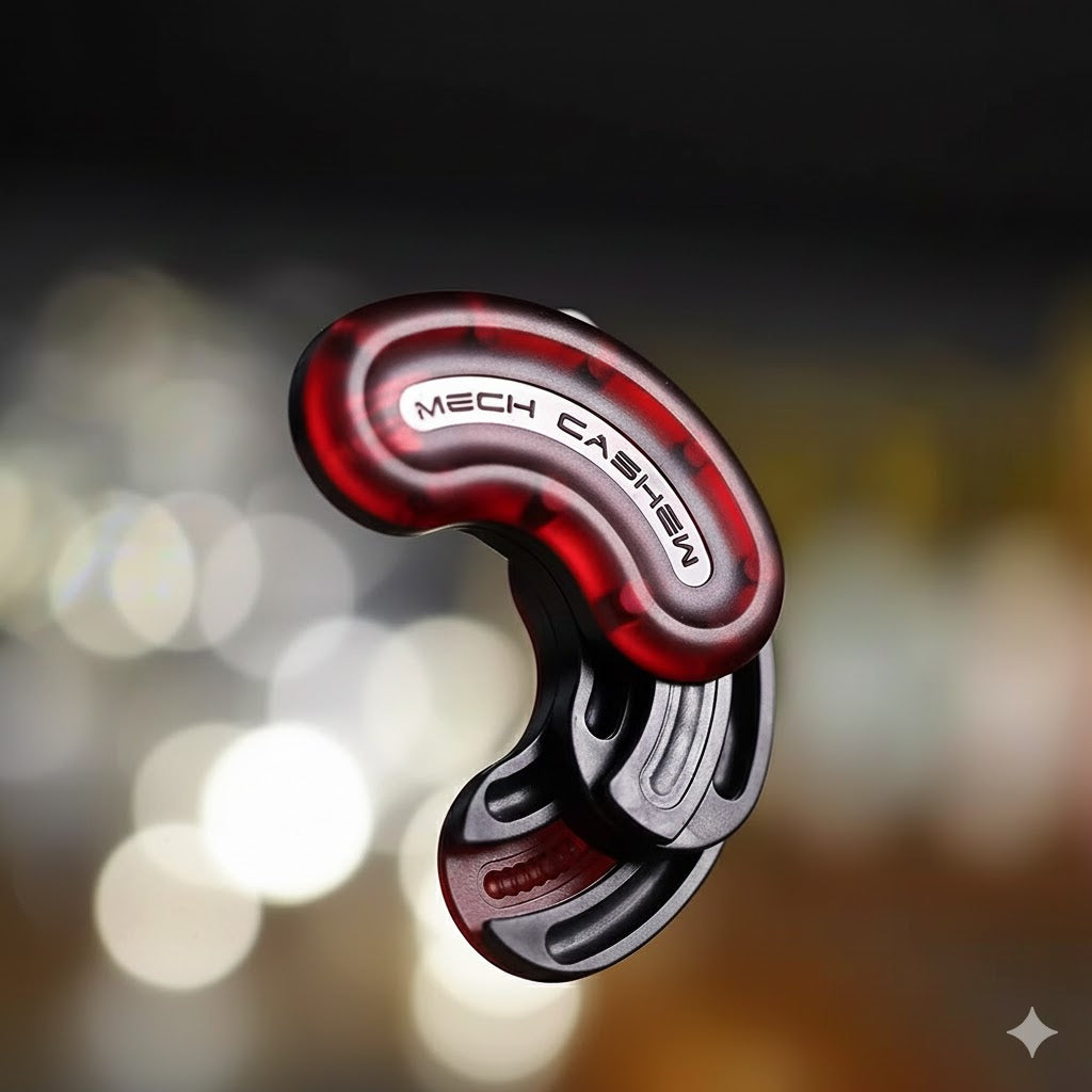 Mechanical cashew nut - card pushing